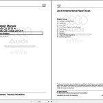 Audi 80 8U 1992 - 1996 Service Repair Manual