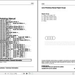 Audi A2 2000 - 2005 8Z 8Z0 Workshop Manual and Wiring Diagram