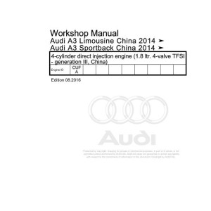 Audi A3 1980 - 1991 A3 Quattro Sport 85 857 859 Workshop Manual