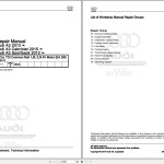 Audi A3 E-TRON 8VA 2013 - 2017 Service Repair Manual and Wiring Diagram