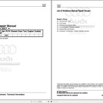Audi A4 S4 Avant 8ED 2005 - 2008 Service Repair Manual and Wiring Diagram