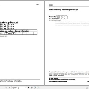 Audi A5 S5 RS5 2016 - 2021 F5 F53 F57 F5A Workshop Manual and Wiring Diagram