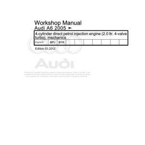 Audi A6 S6 RS6 2004 - 2011 A6 Avant A6 Allroad Quattro RS6 4F 4F2 4F5 4FH Workshop Manual