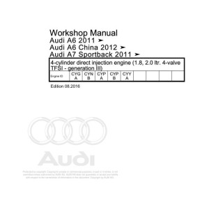 Audi A6 S6 RS6 2011 - 2016 Workshop Manual and Wiring Diagram