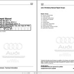 Audi A7 4GF 2015 - 2017 Service Repair Manual and Wiring Diagram