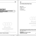 Audi R8 423 2007 - 2015 Service Repair Manual and Wiring Diagram