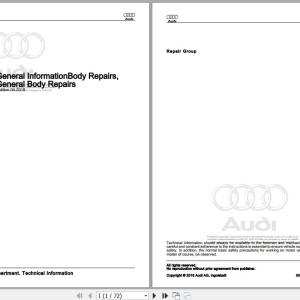 Audi V8 V8 long 1991 - 1994 4C 4C2 4C8 Workshop Manual