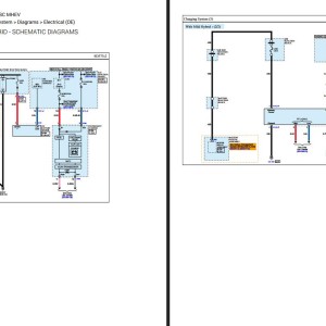 Genesis G90 2023 V6-3.5L Turbo SC MHEV Electrical Diagrams