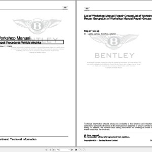 Bentley Arnage 1998 - 2000 Workshop Manual and Wiring Diagrams