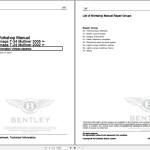 Bentley Arnage 2002 - 2005 Workshop Manual and Wiring Diagrams