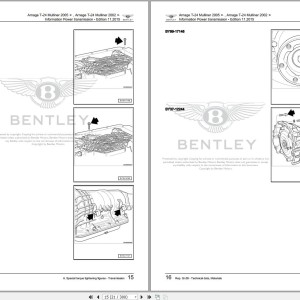 Bentley Arnage 2002 - 2005 Workshop Manual and Wiring Diagrams