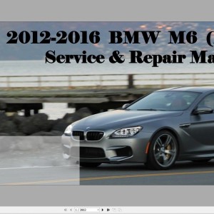 BMW 6 Series F12 F13 2011-2016 Service and Repair Manual
