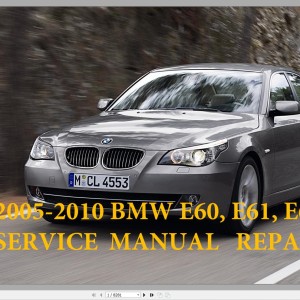 BMW E60 E61 5 Series 2005-2010 Service Repair Manual and Electrical Diagram