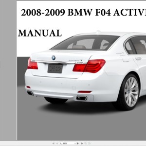 BMW F04 Hybrid 2008-2015 Service Repair Manual and Wiring Diagrams