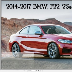 BMW F22 2 Series 2014-2018 Service Repair Manual and Wiring Diagram