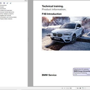 BMW F48 2017-2022 Service and Repair Manual