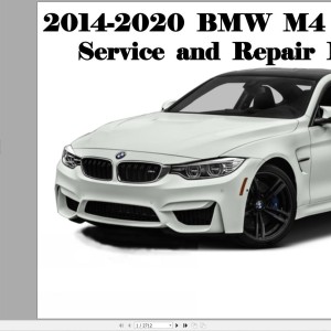 BMW F82 4 Series 2014-2020 Service and Repair Manual