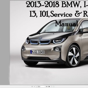 BMW I Series I01 2013-2017 Service Repair Manual and Schematic Diagrams