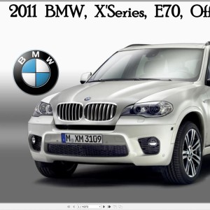 BMW X Series E70 X5 2011 Service and Repair Manual