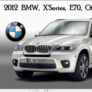 BMW X Series E70 X5 2012 Service and Repair Manual