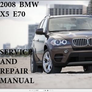 BMW X5 E70 30i 2008 Service Repair Manual and Wiring Diagrams