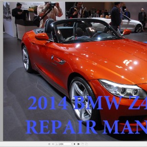 BMW Z4 E89 2006-2015 Service Repair Manual and Wiring Diagram