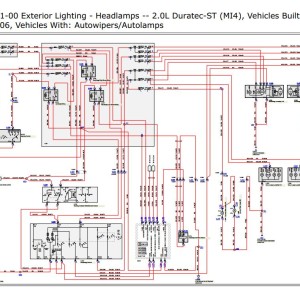 Ford Fiesta 2005 - 2008 Wiring Diagrams