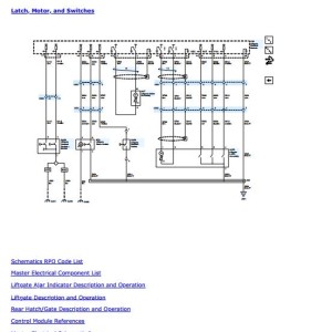 Opel INSIGNIA A 2012 Trunk Wiring Diagrams & Repair Manual