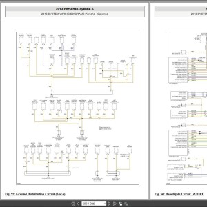 Porsche Cayenne S Hybrid Wiring Diagrams, Components Locator 2010-2013