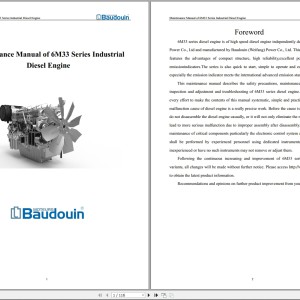 Baudouin 6M33 Maintenance Manual 2016