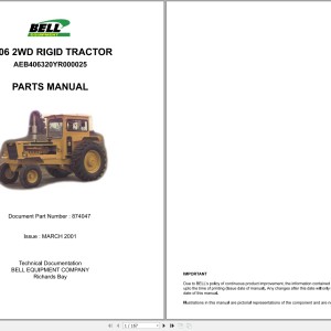 Bell 1206 2WD Parts Manual 874047
