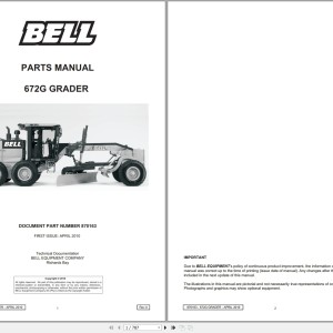 Bell 672G Parts Manual 870163