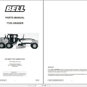 Bell 772G Parts Manual 870241