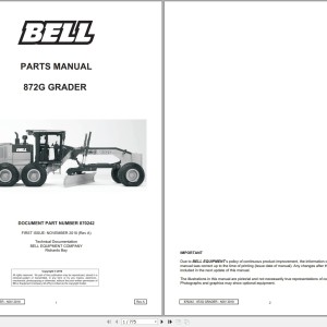 Bell 872G Parts Manual 870242