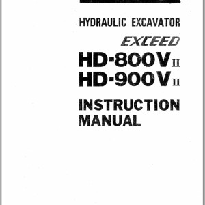 Kato Exceed HD-800VII HD-900VII Instruction Manual 271114