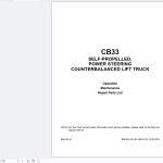 Big Joe 716 MB PDF Operation Service Manuals