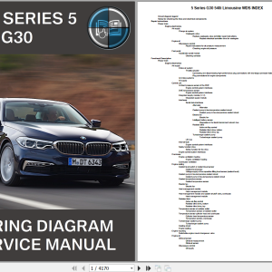 BMW 5 Series G30 540i Limousine Wiring Diagrams And Service Manual