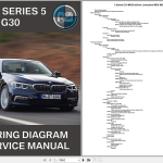 BMW 5 Series G30 M550i xDrive Limousine Wiring Diagrams And Service Manual