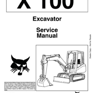 Bobcat 100 Service Manual 6570483 enUS