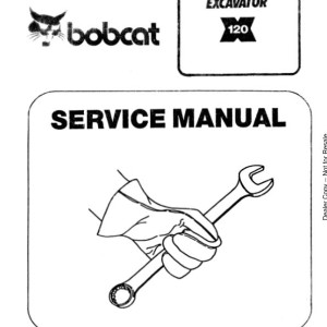 Bobcat 120 Service Manual 6570516 enGB