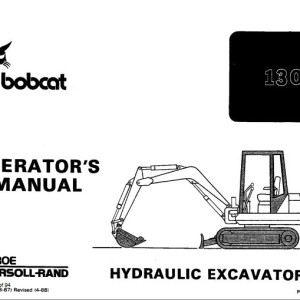 Bobcat 130 Operation Maintenance Manual 6570364 enUS