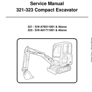 Bobcat 321 323 Service Manual 6986731 enUS