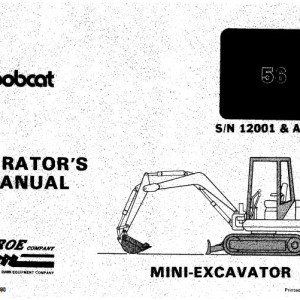 Bobcat 56 Operation Maintenance Manual