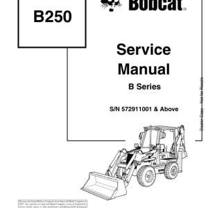 Bobcat B250 Service Manual