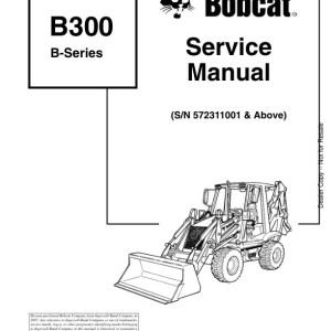 Bobcat B300 Service Manual