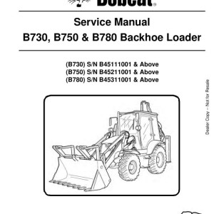 Bobcat B730 B750 B780 Service Manual 7286757 enUS