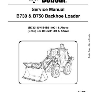 Bobcat B730 B750 Service Manual 7310058 enUS