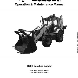 Bobcat B760 Operation Maintenance Manual