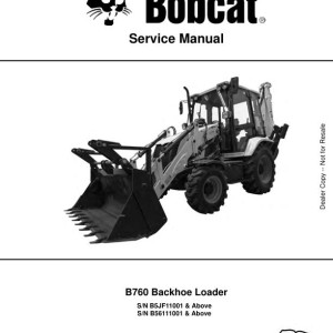 Bobcat B760 Service Manual