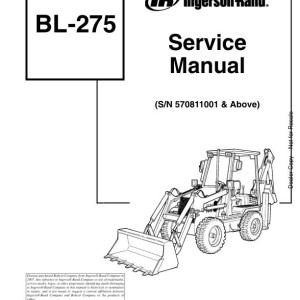 Bobcat BL275 Service Manual